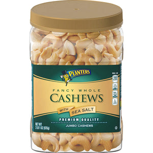 Planters Fancy Whole Cashews with Sea Salt