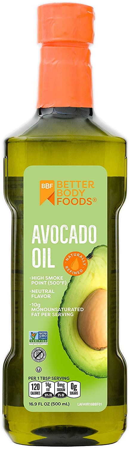 Pure Avocado Oil Naturally Refined Cooking Oil Non-GMO 16.9 Ounce Keto & Paleo